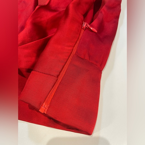 ZARA Red Low V Cut Crop Top | NWT - Picture 4 of 9